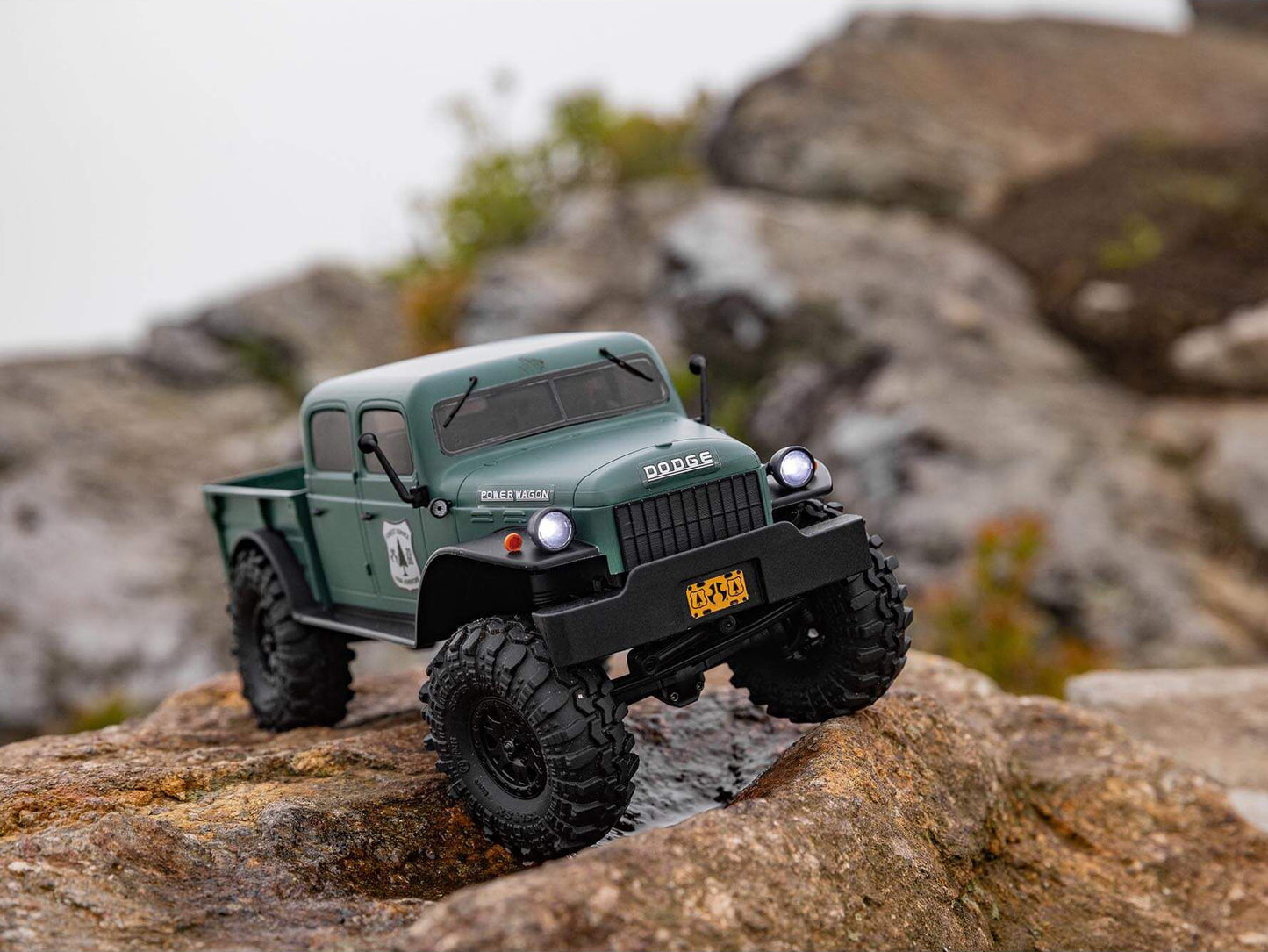 1/24 SCX24 Dodge Power Wagon 4WD Rock Crawler RTR Green