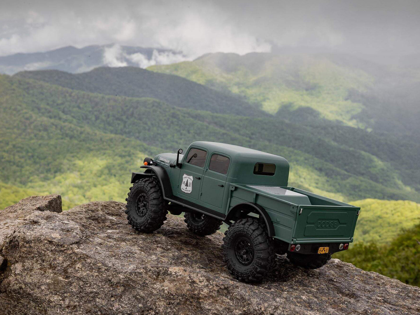 1/24 SCX24 Dodge Power Wagon 4WD Rock Crawler RTR Green