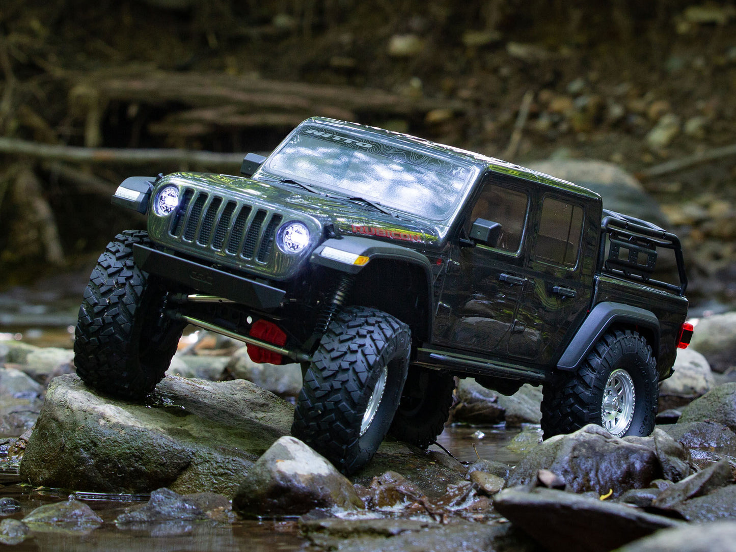 1/10 SCX10III Jeep JT Gladiator 4WD Rock Crawler RTR Grey