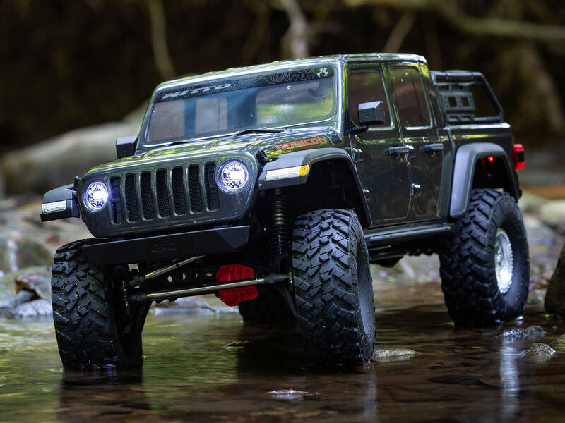 1/10 SCX10III Jeep JT Gladiator 4WD Rock Crawler RTR Grey