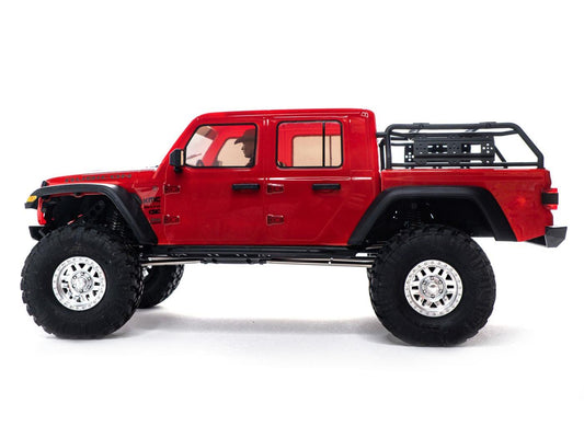 1/10 SCX10III Jeep JT Gladiator 4WD Rock Crawler RTR Red