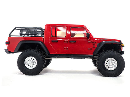 1/10 SCX10III Jeep JT Gladiator 4WD Rock Crawler RTR Red