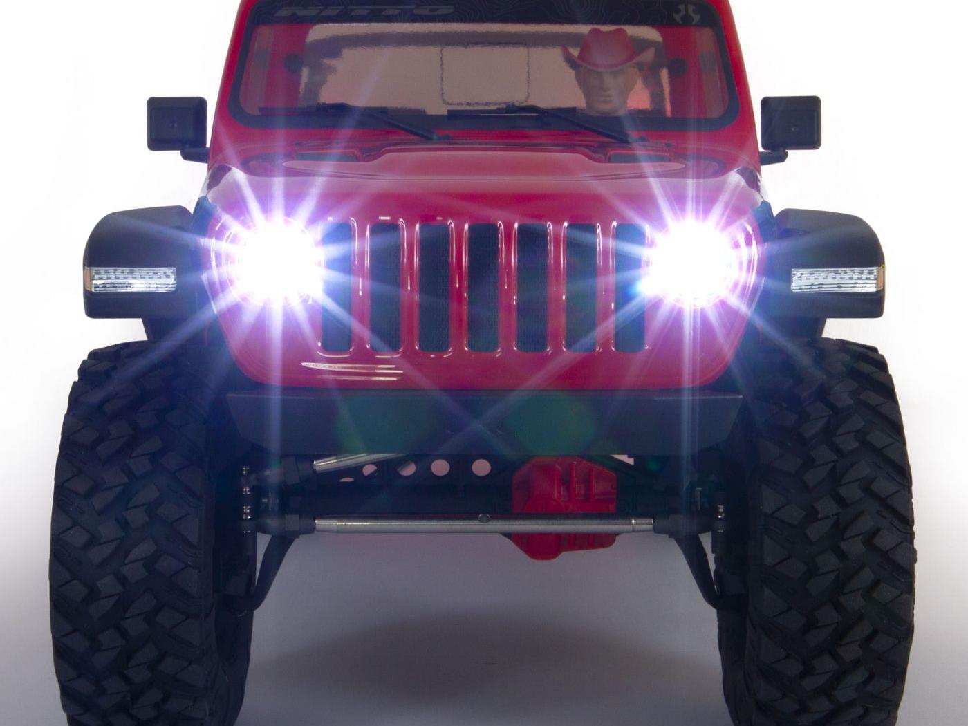 1/10 SCX10III Jeep JT Gladiator 4WD Rock Crawler RTR Red