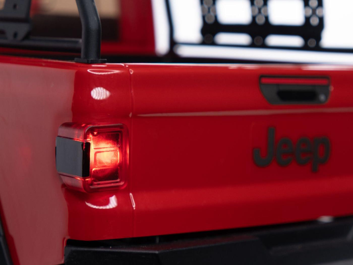 1/10 SCX10III Jeep JT Gladiator 4WD Rock Crawler RTR Red