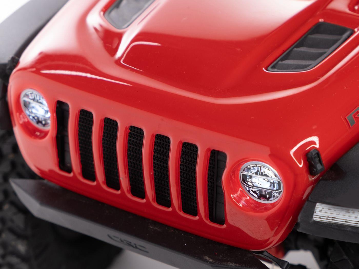 1/10 SCX10III Jeep JT Gladiator 4WD Rock Crawler RTR Red