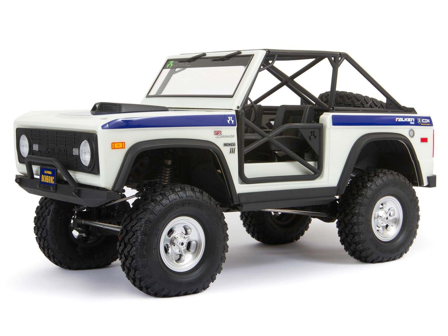 1/10 SCX10 III Early Ford Bronco 4WD RTR Rock Crawler White