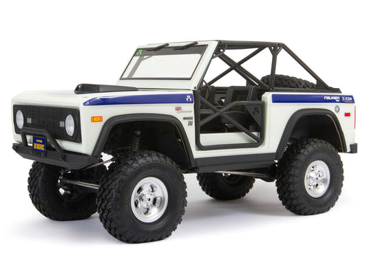 1/10 SCX10 III Early Ford Bronco 4WD RTR Rock Crawler White