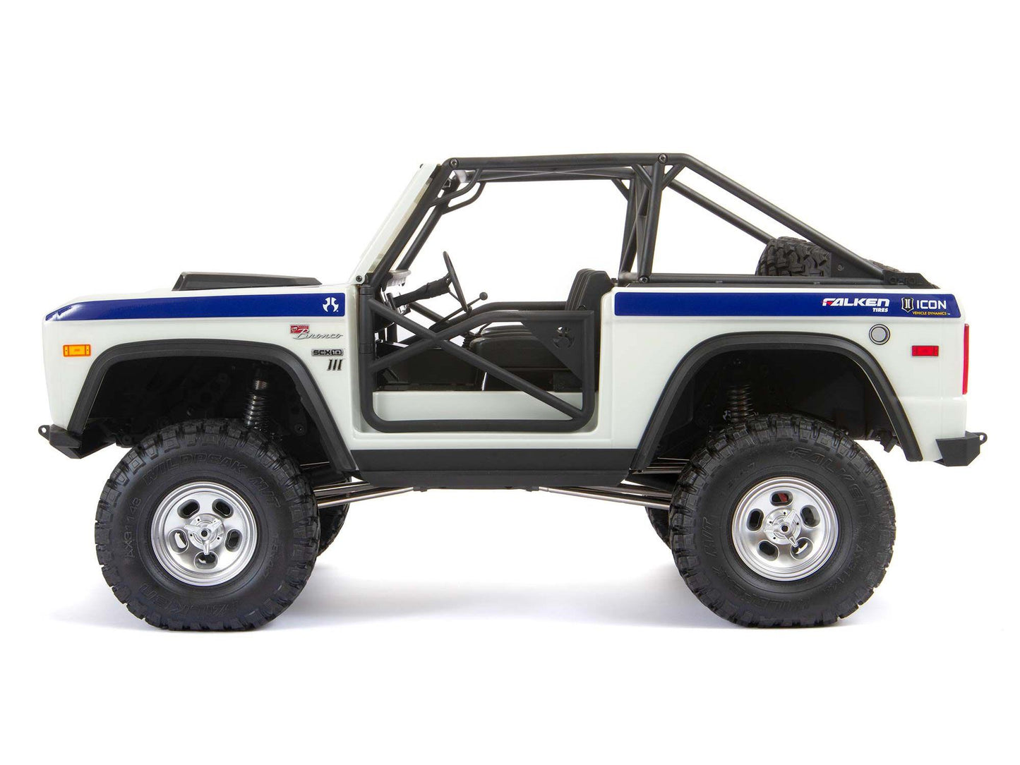 1/10 SCX10 III Early Ford Bronco 4WD RTR Rock Crawler White