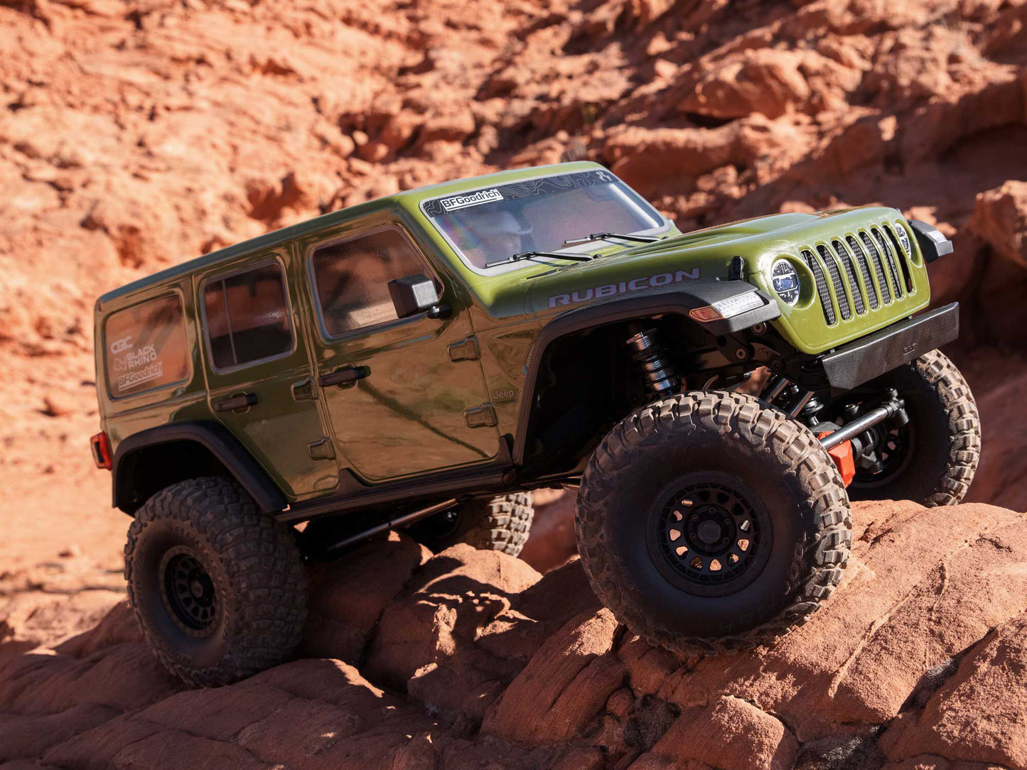 1/6 SCX6 Jeep JLU Wrangler 4WD Rock Crawler RTR Green