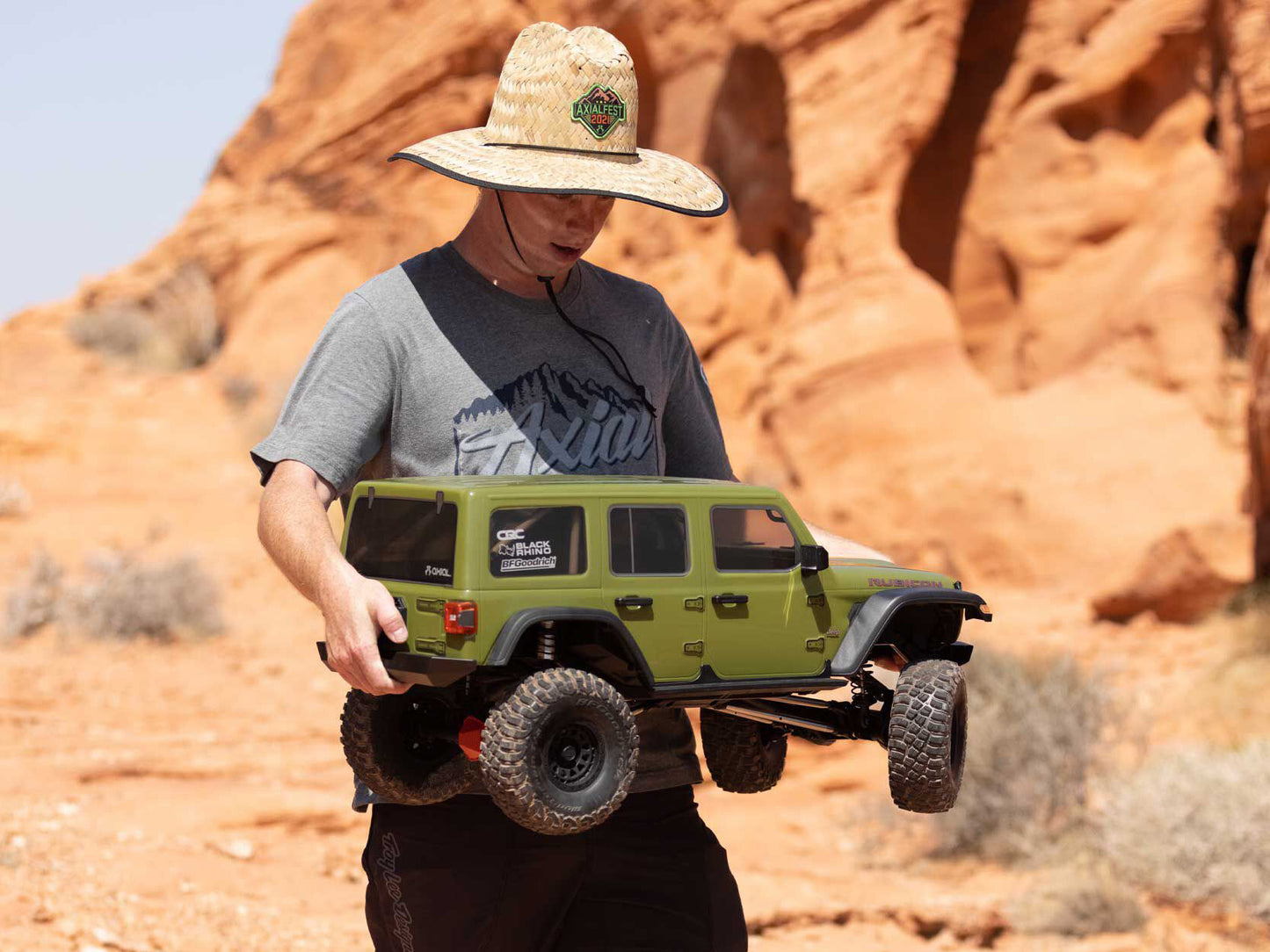1/6 SCX6 Jeep JLU Wrangler 4WD Rock Crawler RTR Green