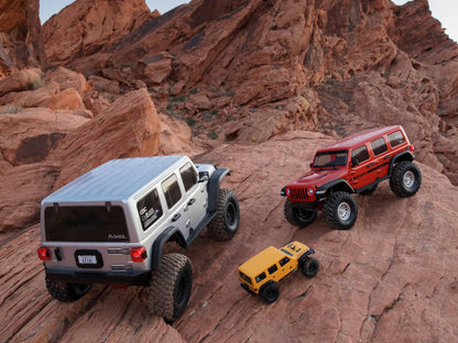 1/6 SCX6 Jeep JLU Wrangler 4WD Rock Crawler RTR Silver