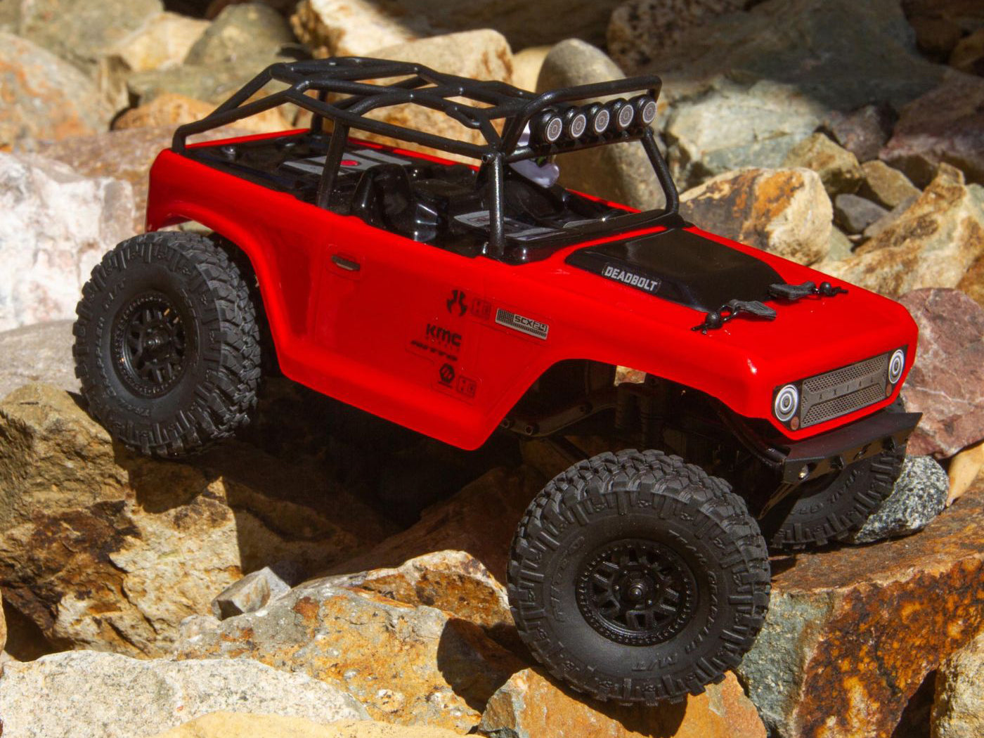 1/24 SCX24 Deadbolt 4WD Rock Crawler RTR Red
