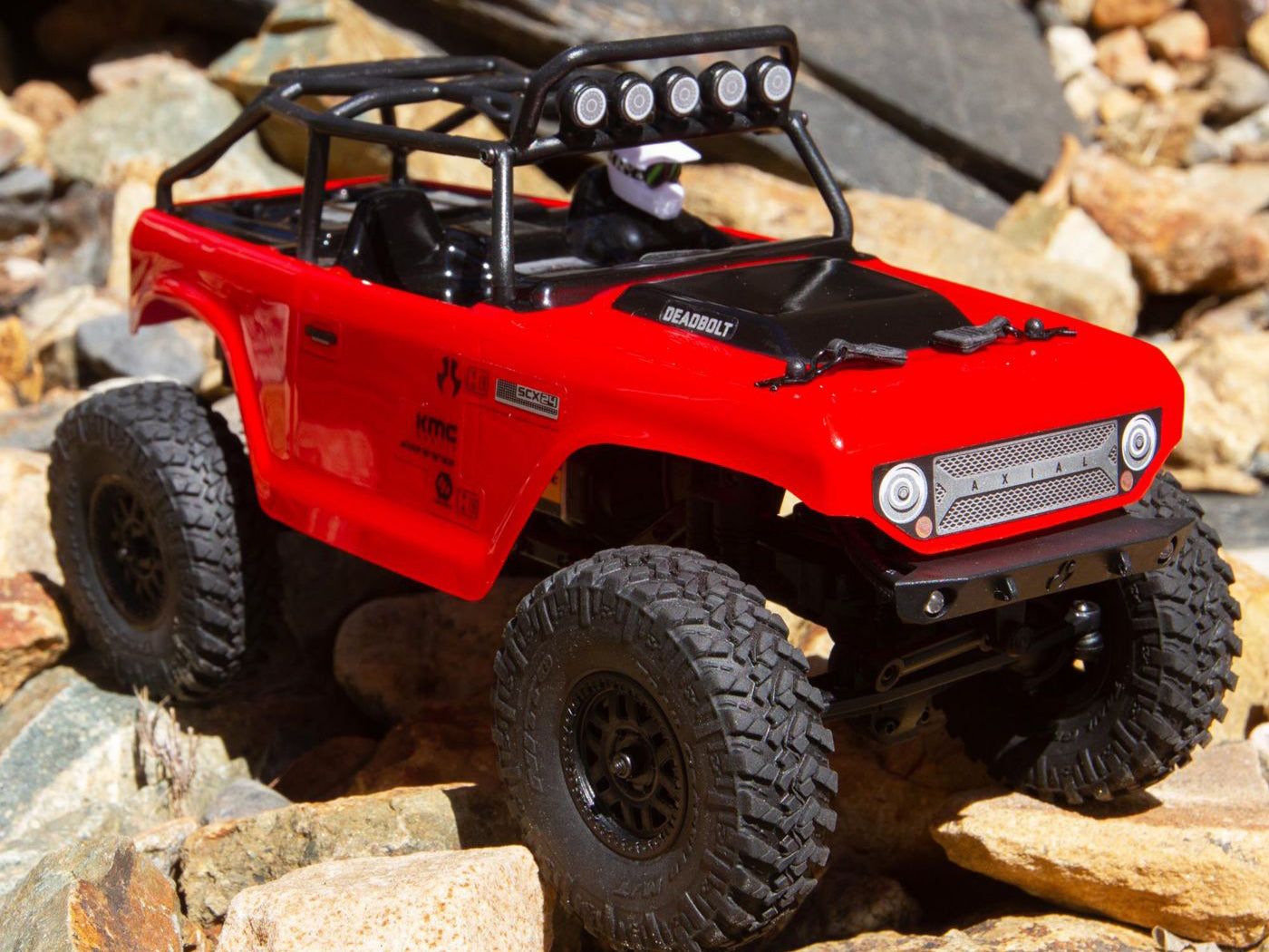 1/24 SCX24 Deadbolt 4WD Rock Crawler RTR Red