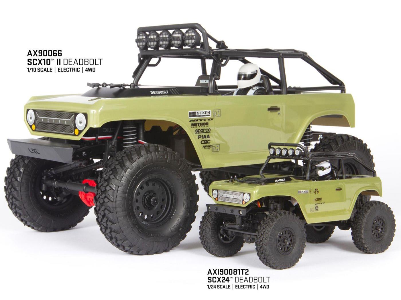 1/24 SCX24 Deadbolt 4WD Rock Crawler RTR Green