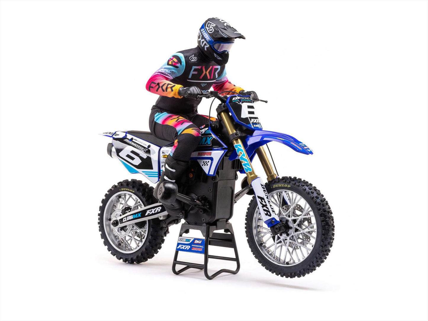 1/4 Promoto-MX Motorcycle RTR Club MX Blue