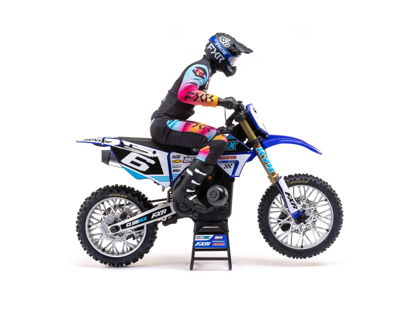 1/4 Promoto-MX Motorcycle RTR Club MX Blue