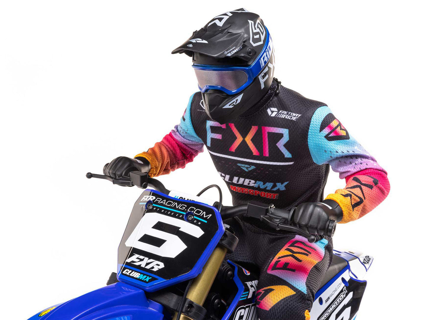 1/4 Promoto-MX Motorcycle RTR Club MX Blue