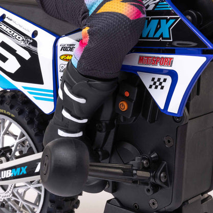 1/4 Promoto-MX Motorcycle RTR Club MX Blue