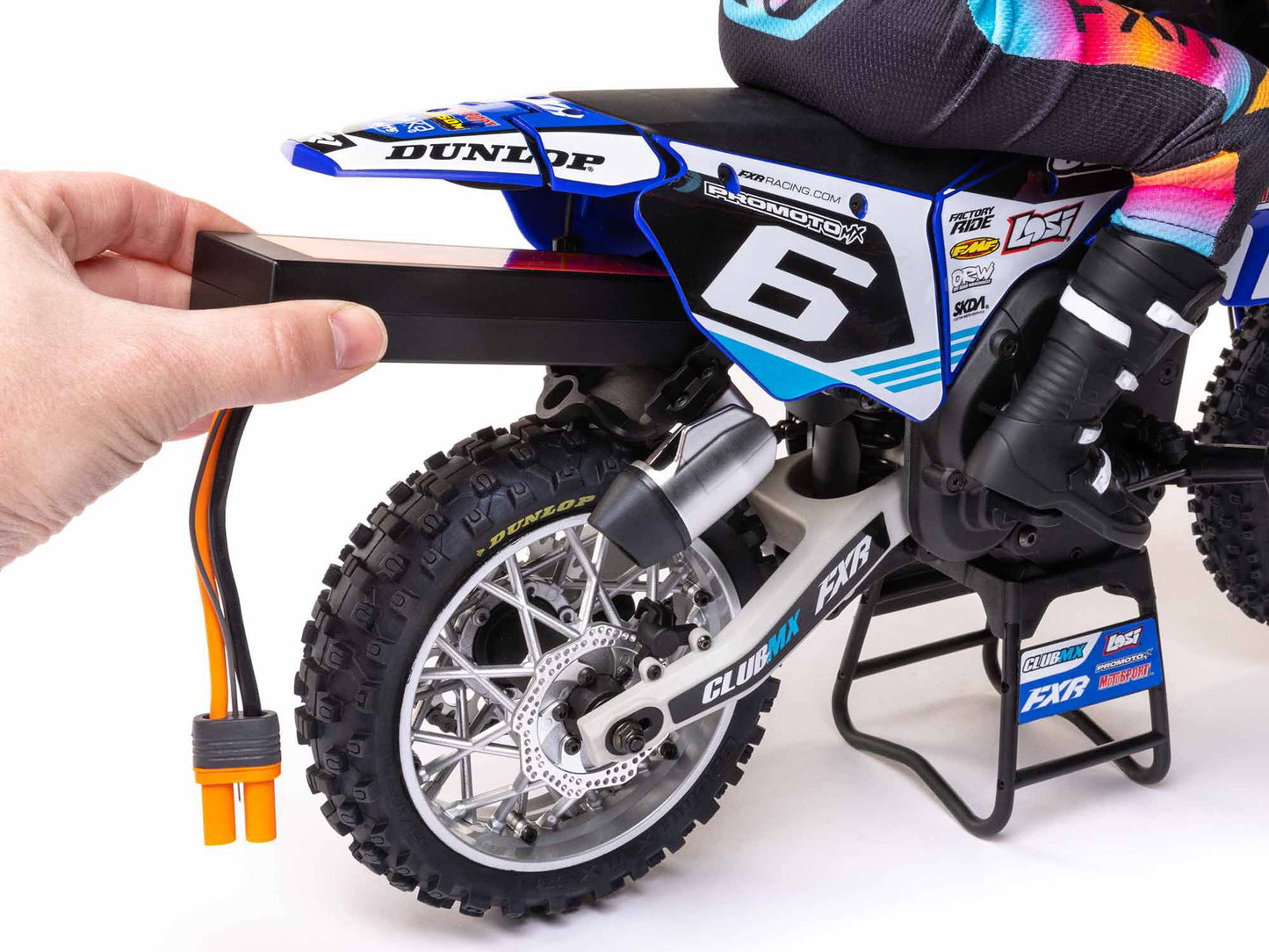 1/4 Promoto-MX Motorcycle RTR Club MX Blue