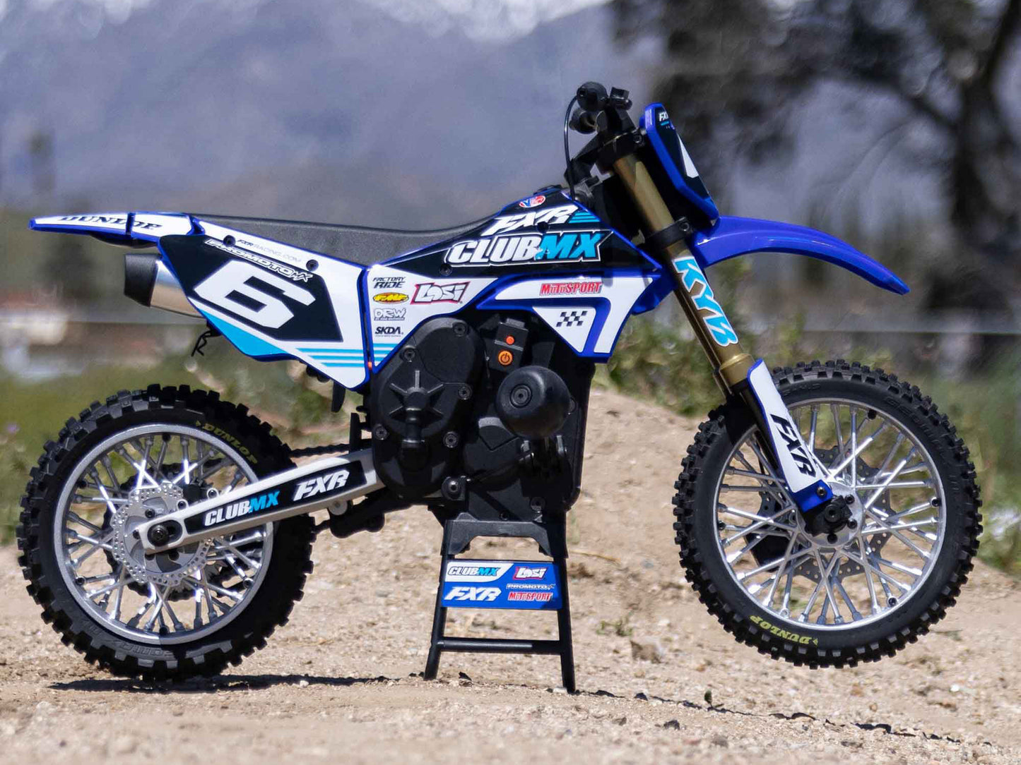 1/4 Promoto-MX Motorcycle RTR Club MX Blue