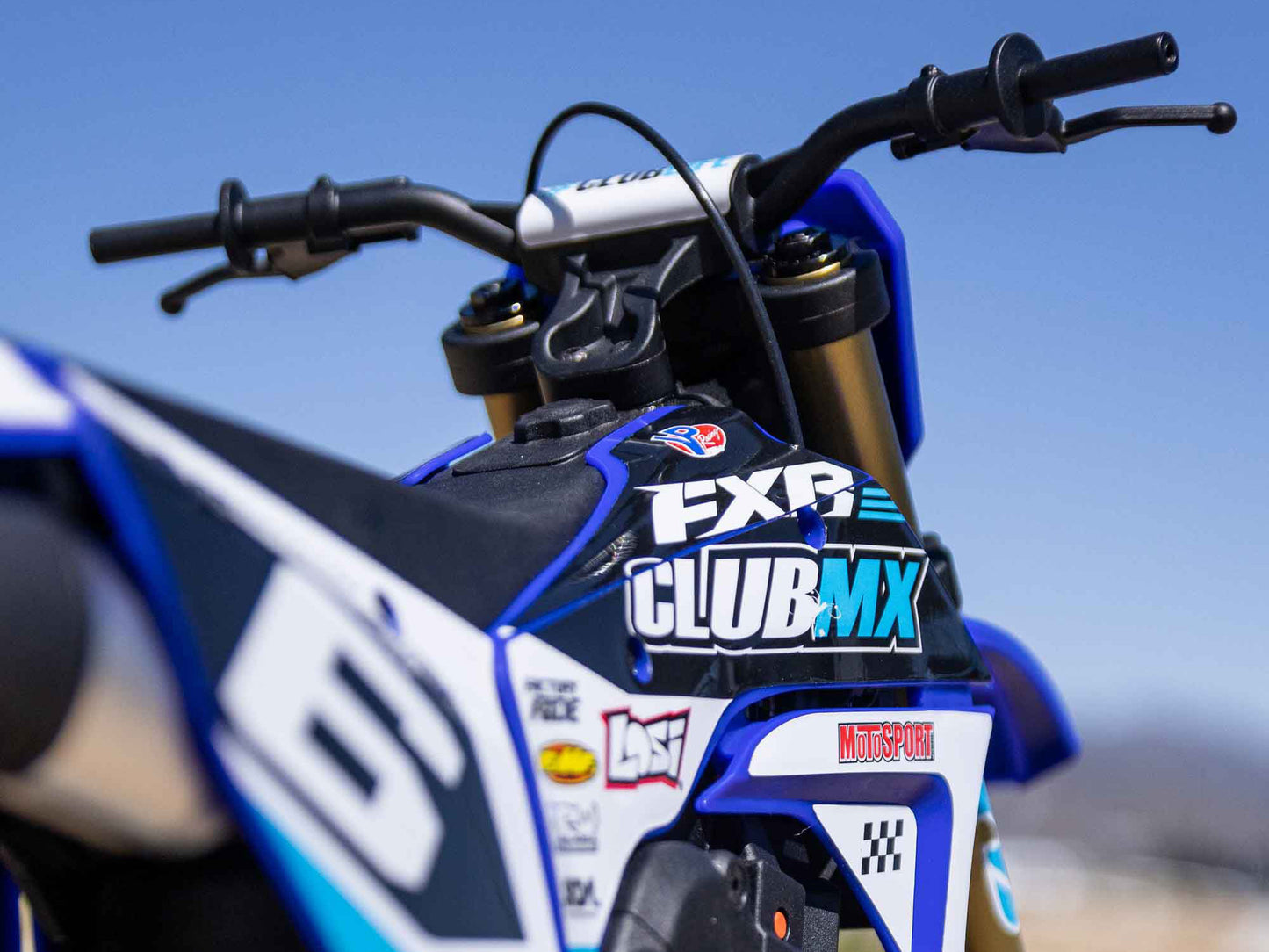 1/4 Promoto-MX Motorcycle RTR Club MX Blue