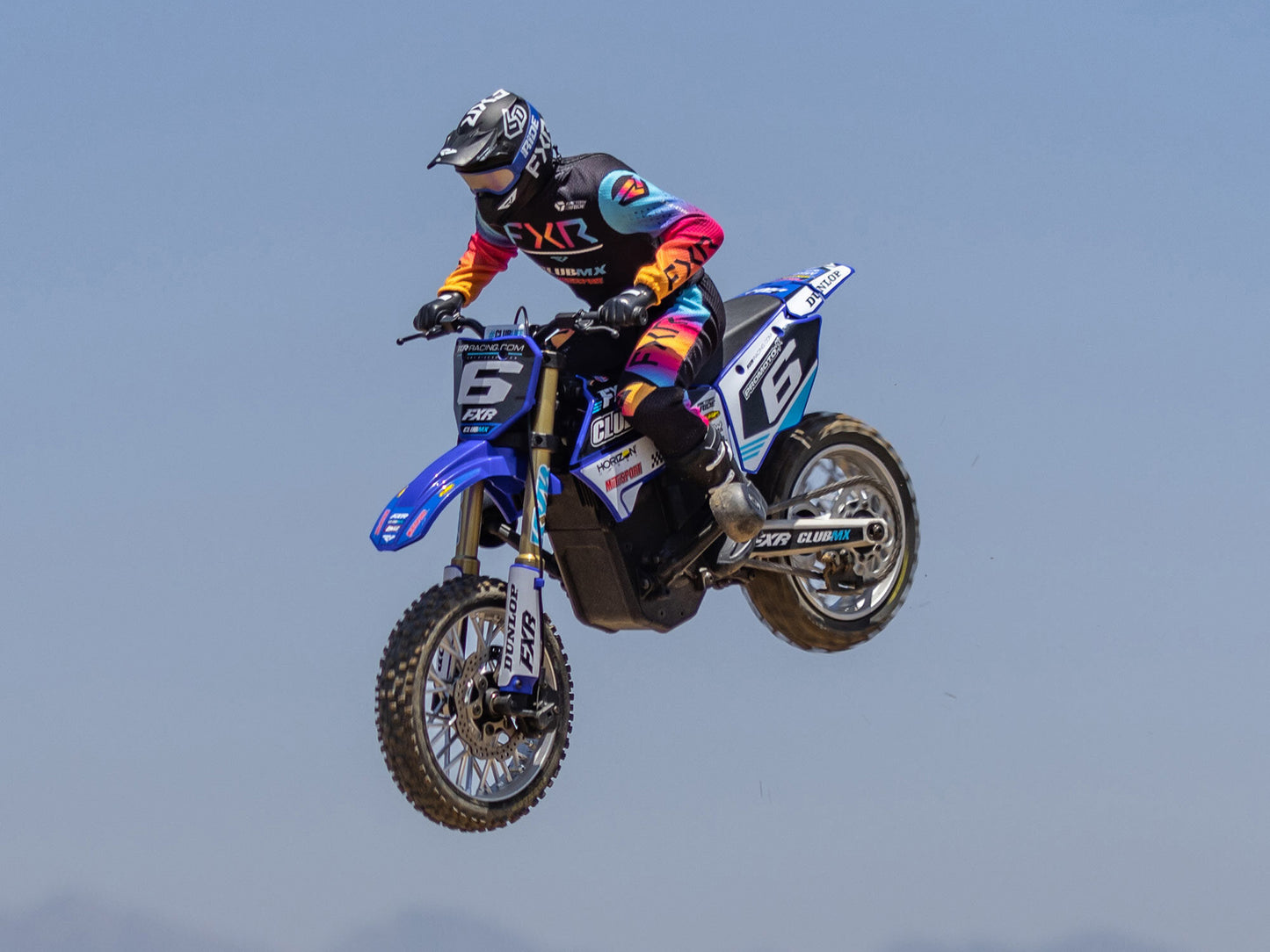 1/4 Promoto-MX Motorcycle RTR Club MX Blue