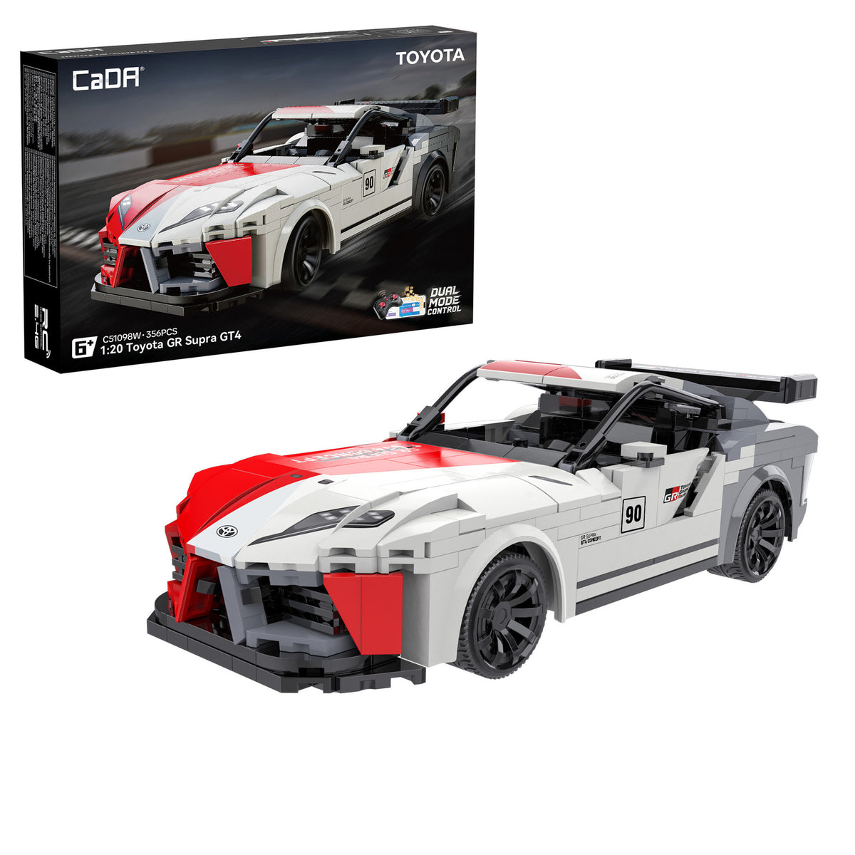 1:20 Toyota GR Supra GT4 Car - 356 pcs