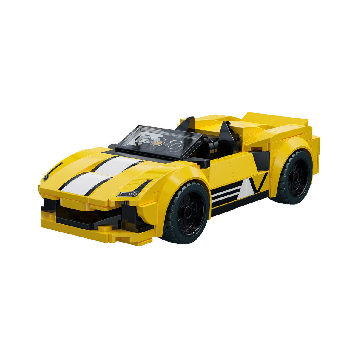 Golden Star Crest Racing Car - 160 pcs