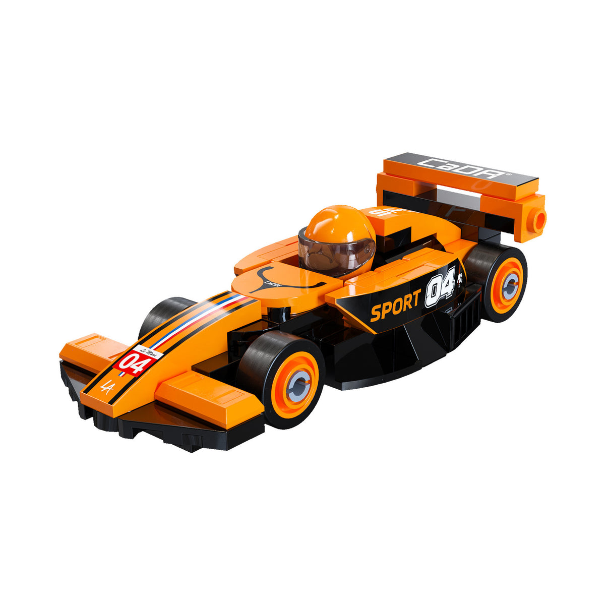Mini Orange Circuit Racing Car - 70 pcs