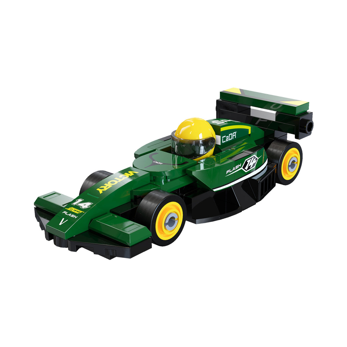 Mini Green Circuit Racing Car - 70 pcs