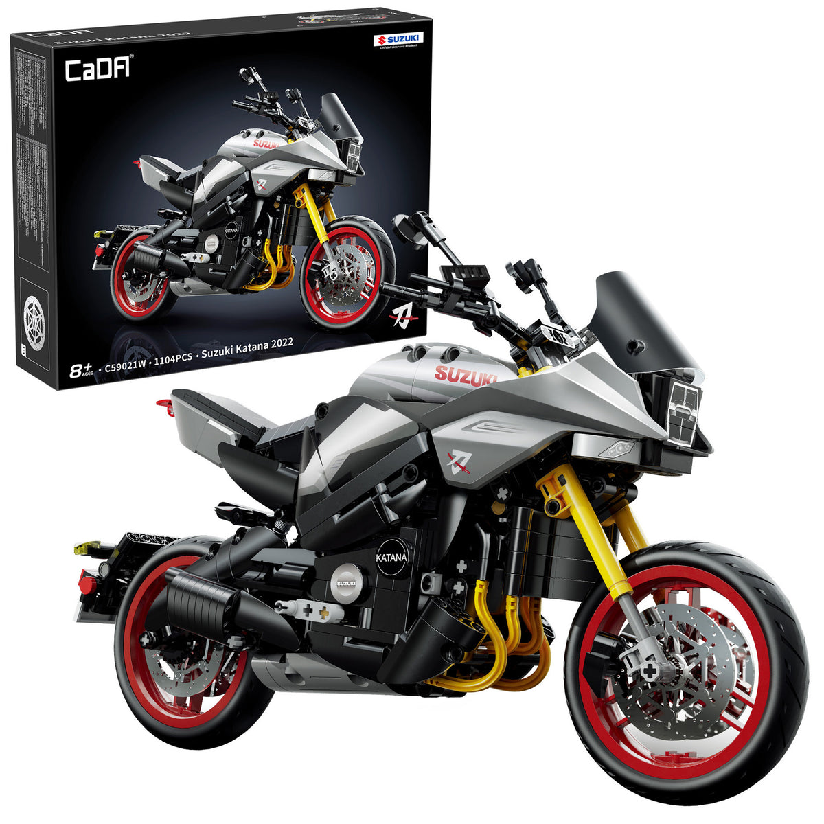 1:6 Suzuki Katana Motorbike - 1104 pcs