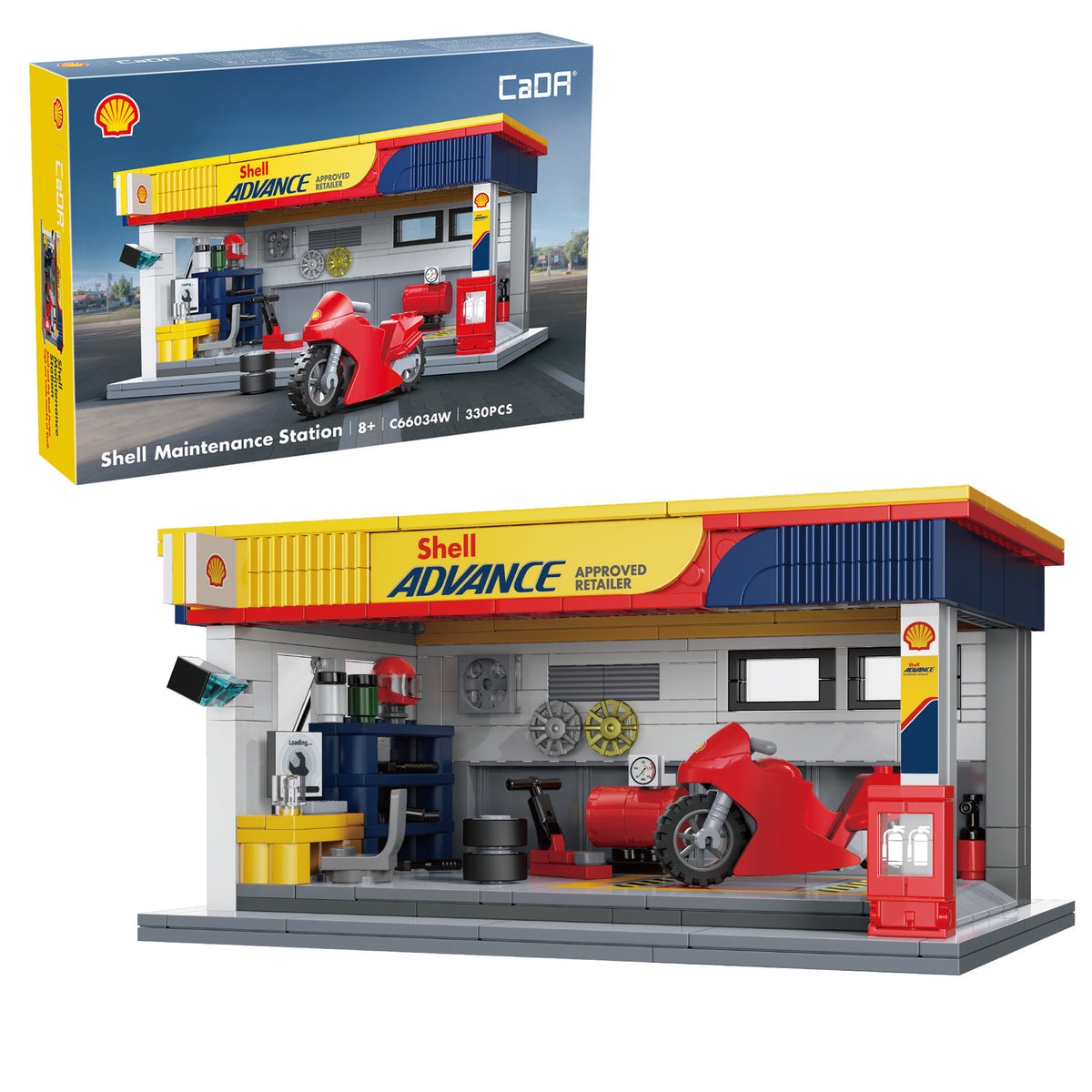 Shell Maintenance Service Station - 330 pcs