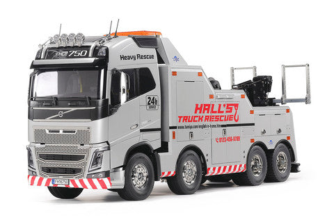 Volvo FH16 Globetrotter 750 8x4 Tow Truck with Silver Pre-Painted Body Components
