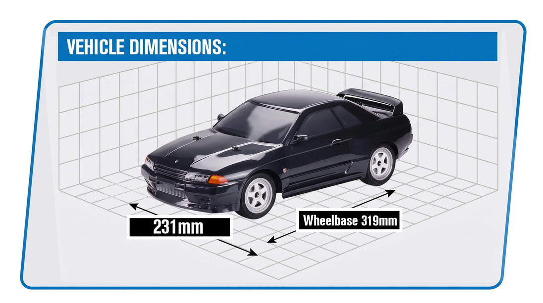 CARISMA M48S NISSAN SKYLINE GT-R (R32) 1/8 BRUSHLESS RTR