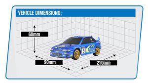 CARISMA GT24 2.0 SUBARU WRC 1999 4WD 1/24 MICRO RALLY RTR