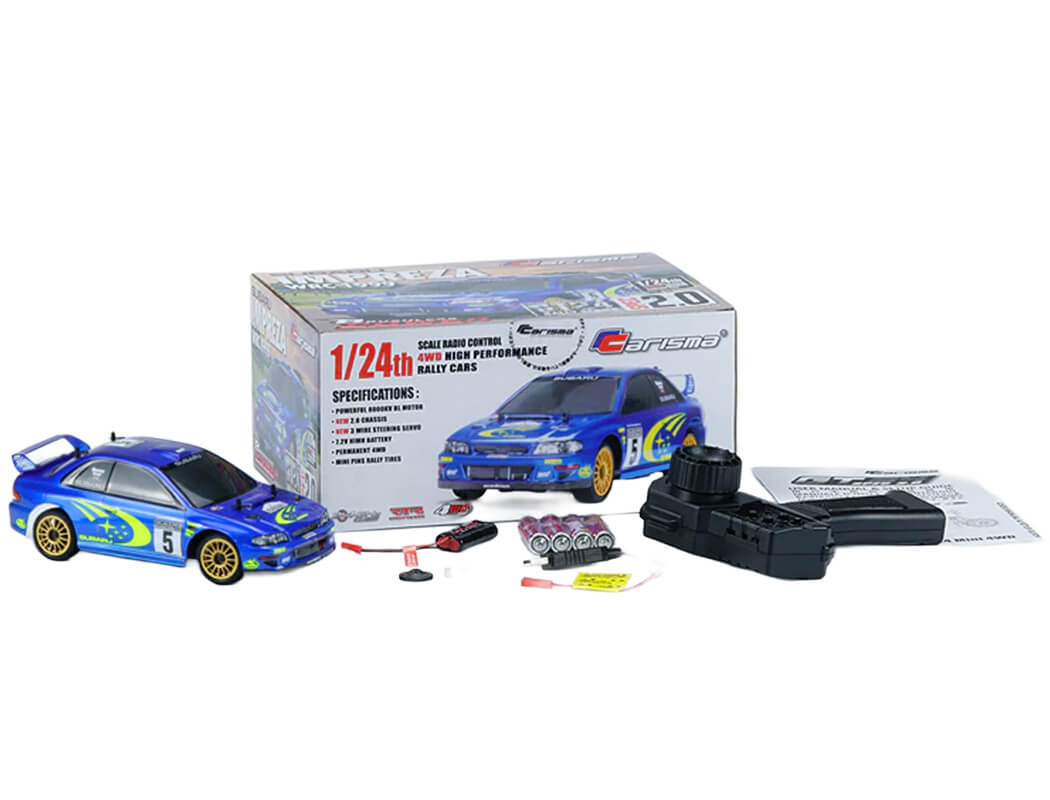 CARISMA GT24 2.0 SUBARU WRC 1999 4WD 1/24 MICRO RALLY RTR