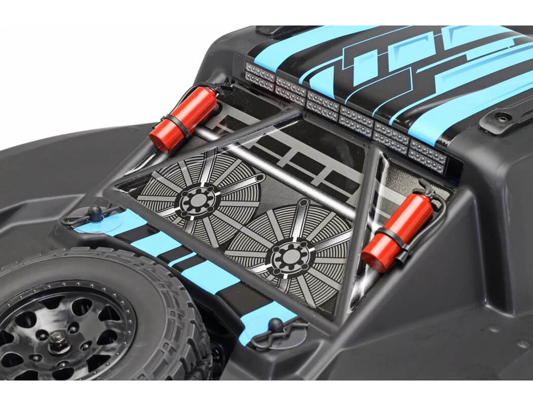 CEN RACING REEPER SC 1/10 4WD RTR BRUSHLESS TRUCK - MATTE BLACK WITH RED AND BLUE DECALS