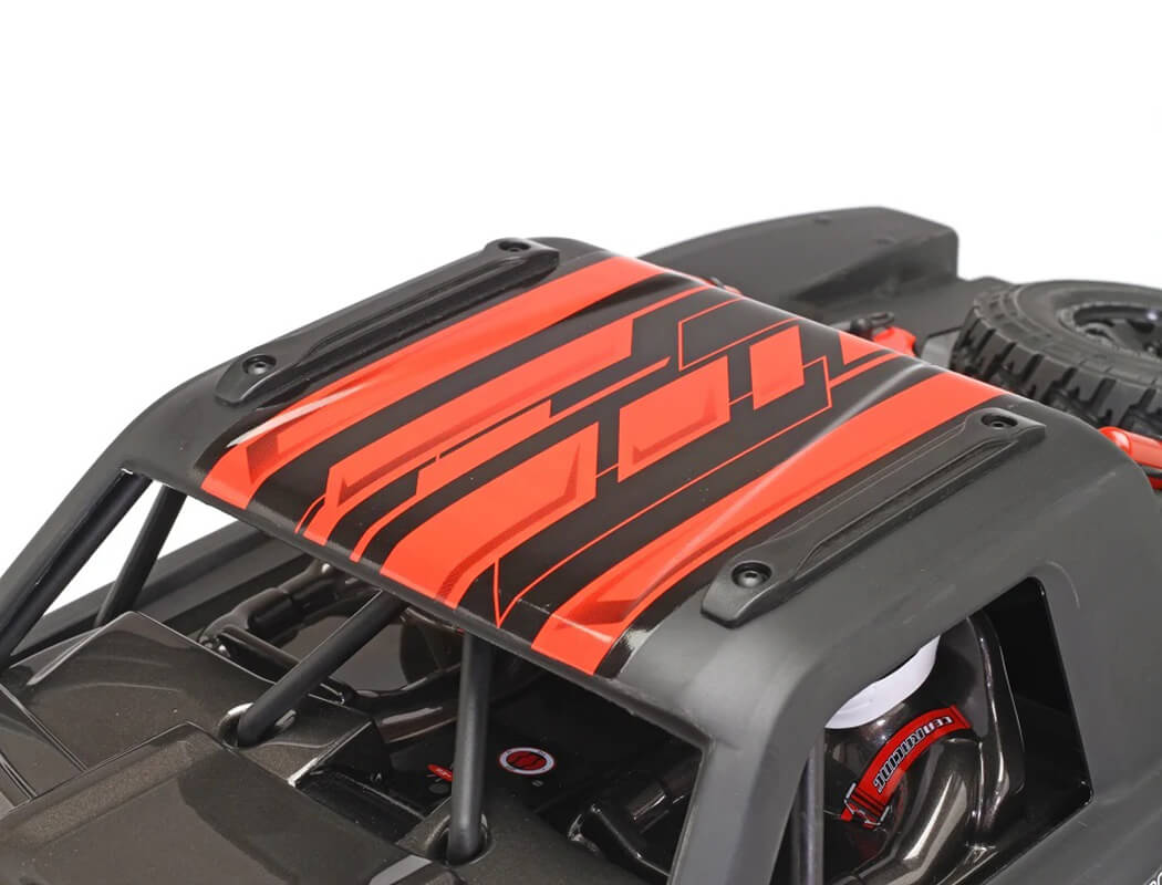 CEN RACING REEPER SC 1/10 4WD RTR BRUSHLESS TRUCK - MATTE BLACK WITH RED AND BLUE DECALS
