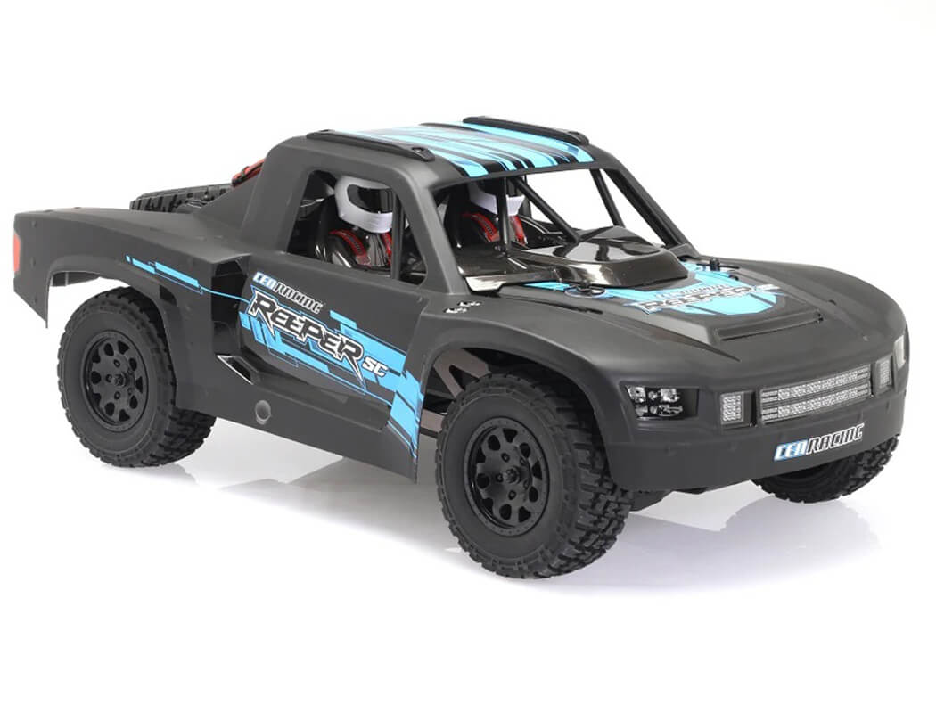 CEN RACING REEPER SC 1/10 4WD RTR BRUSHLESS TRUCK - MATTE BLACK WITH RED AND BLUE DECALS