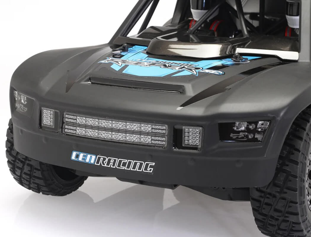 CEN RACING REEPER SC 1/10 4WD RTR BRUSHLESS TRUCK - MATTE BLACK WITH RED AND BLUE DECALS