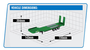 HUINA RC HAULAGE FLATBED TRAILER FOR CY1501 GREEN