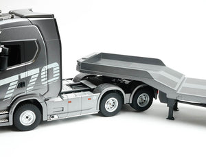 HUINA RC HAULAGE FLATBED TRAILER FOR CY1501S SILVER