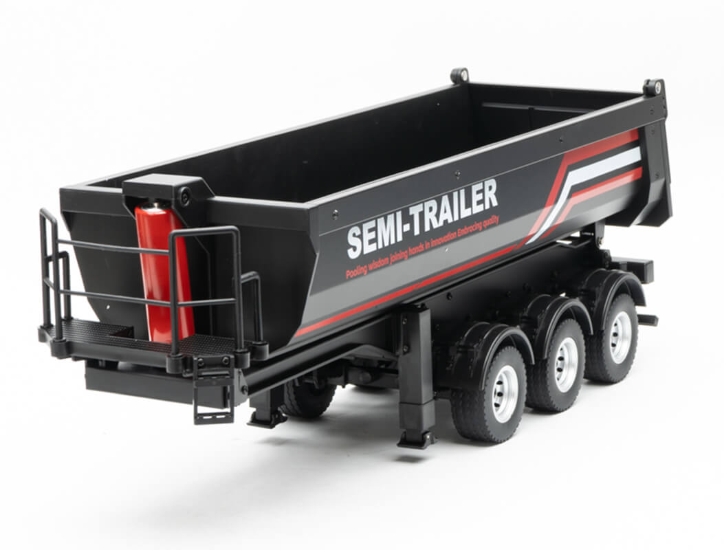 HUINA BLACK TRUCK TRAILER FOR 1501 SCANIA CABS