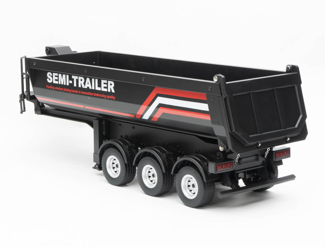 HUINA BLACK TRUCK TRAILER FOR 1501 SCANIA CABS