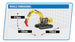 HUINA K961 KABOLITE HYDRAULIC EXCAVATOR WITH TOOL ATTACHMENTS (RIPPER, HAMMER AND CLAW)