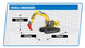 HUINA K961 KABOLITE HYDRAULIC EXCAVATOR WITH TOOL ATTACHMENTS (RIPPER, HAMMER AND CLAW)