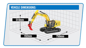 HUINA K961 KABOLITE HYDRAULIC EXCAVATOR WITH TOOL ATTACHMENTS (RIPPER, HAMMER AND CLAW)