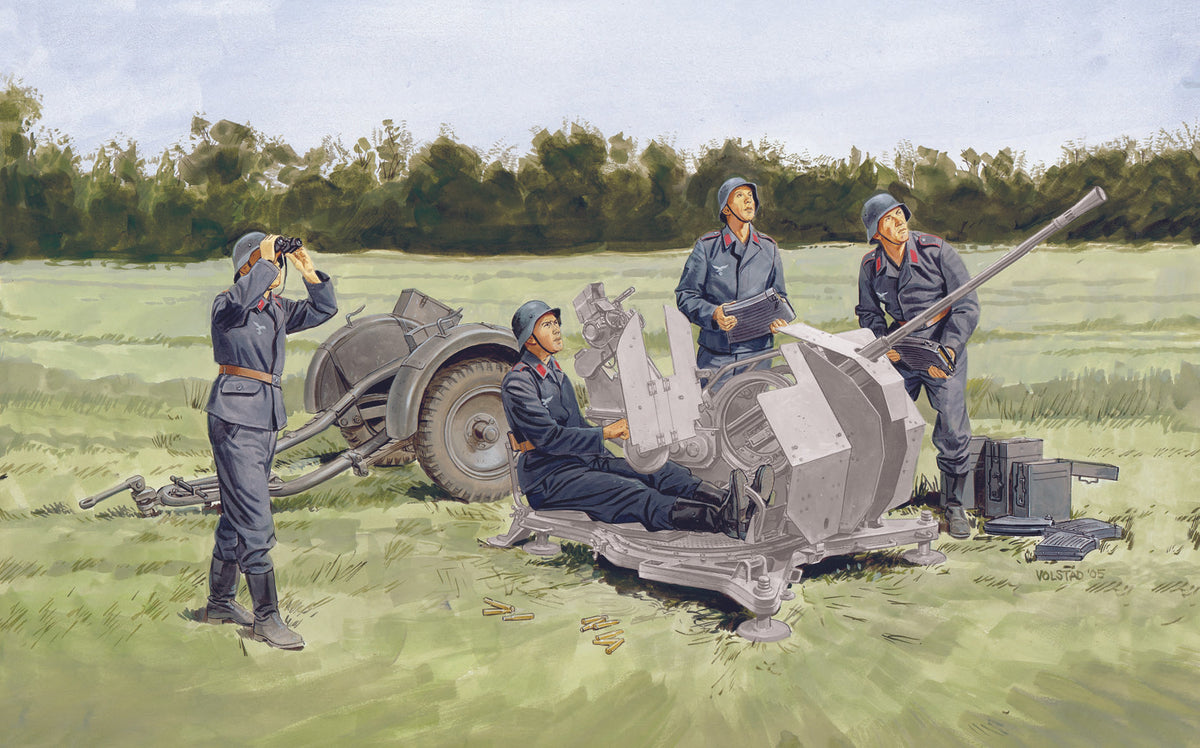 1/35 2cm FlaK Crew with Sd.Ah.51