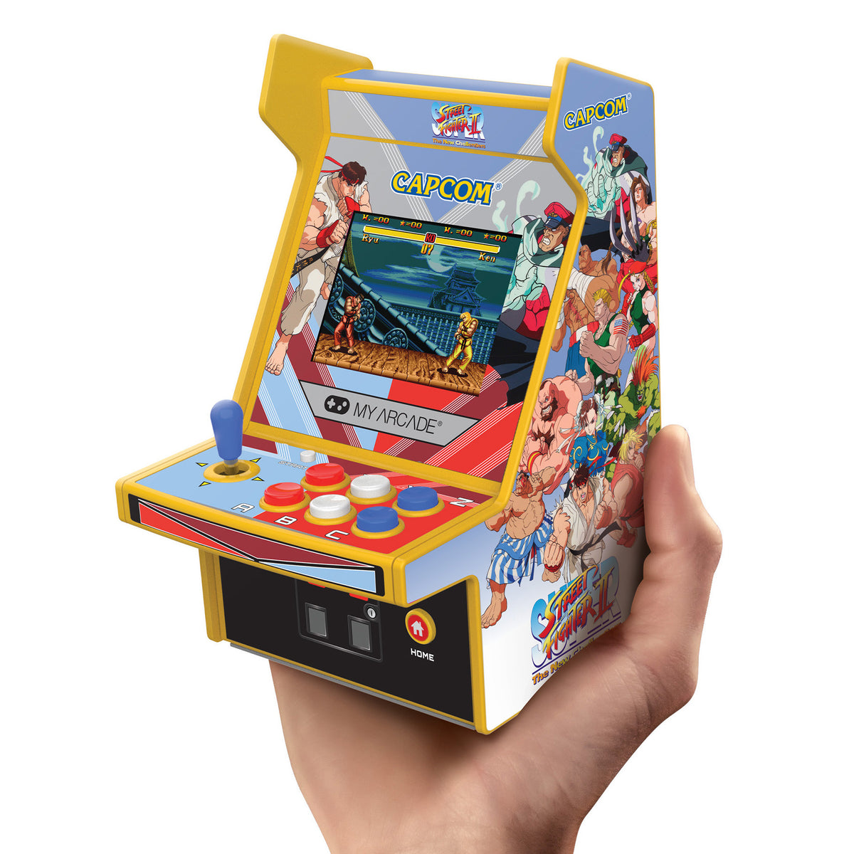 Super Street Fighter II Micro Player Pro 6.7" Portable Retro Arcade (2 Games In 1)