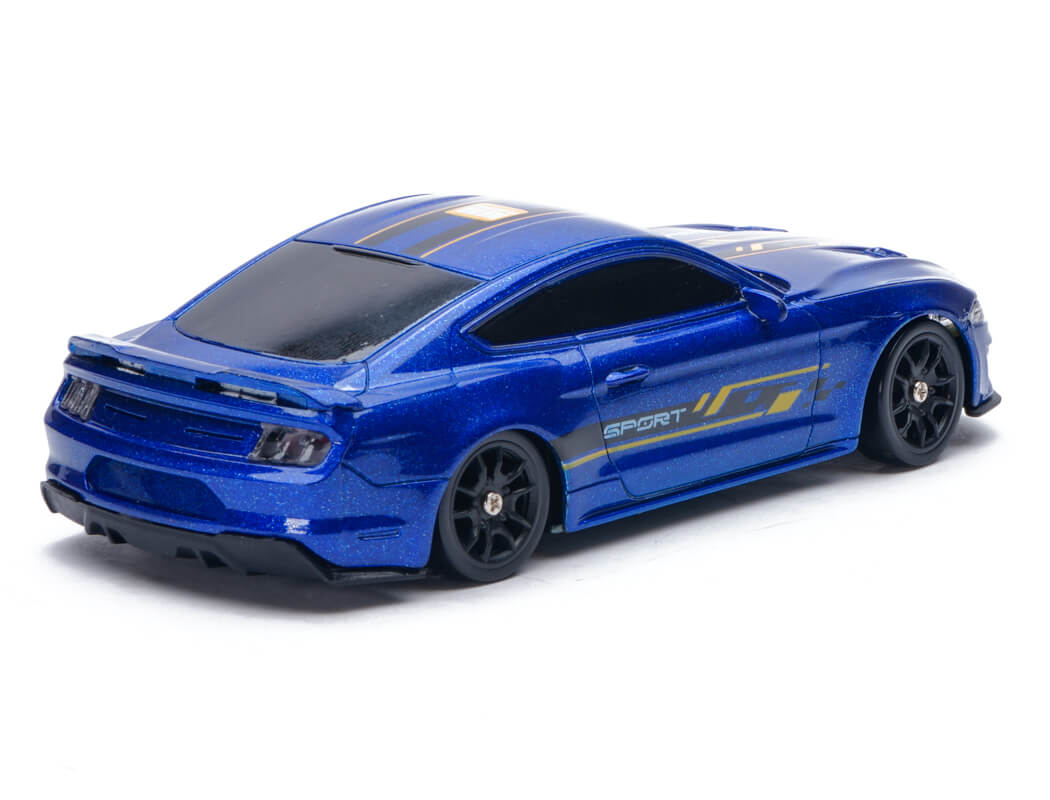 E-ZEE RC 1/43 LIGHTING MUSCLE 4WD DRIFT CAR WITH GYRO - BLUE